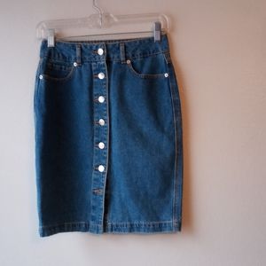 Forever 21 blue jeans skirt